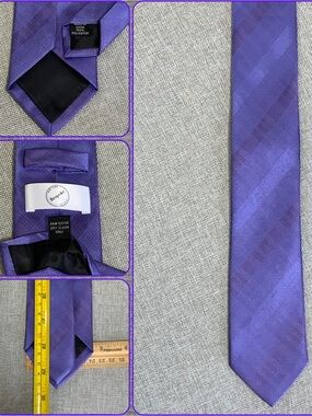 Bespoke Purple Skinny Tie 59 x 2.75 Polyester